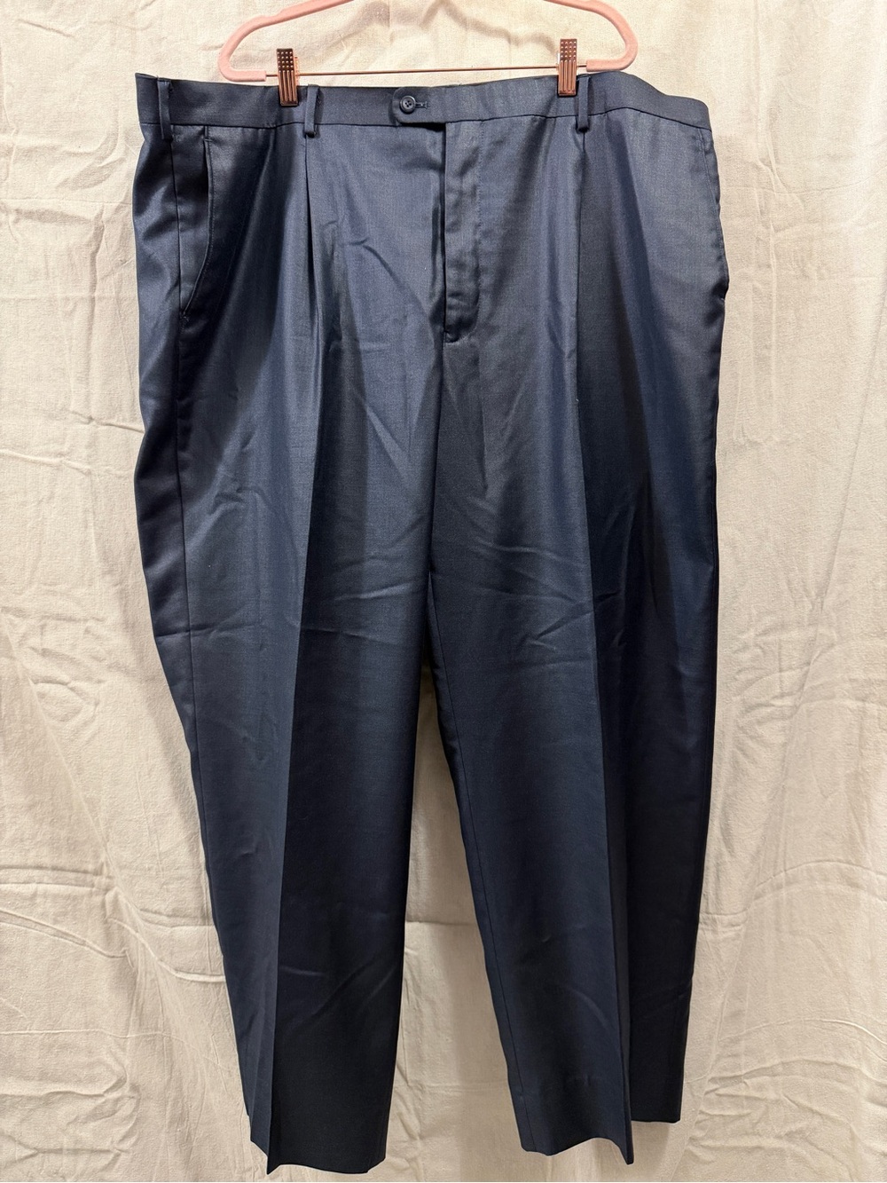 Tailored Navy Dress Pants for Men - Classic Formal Trousers